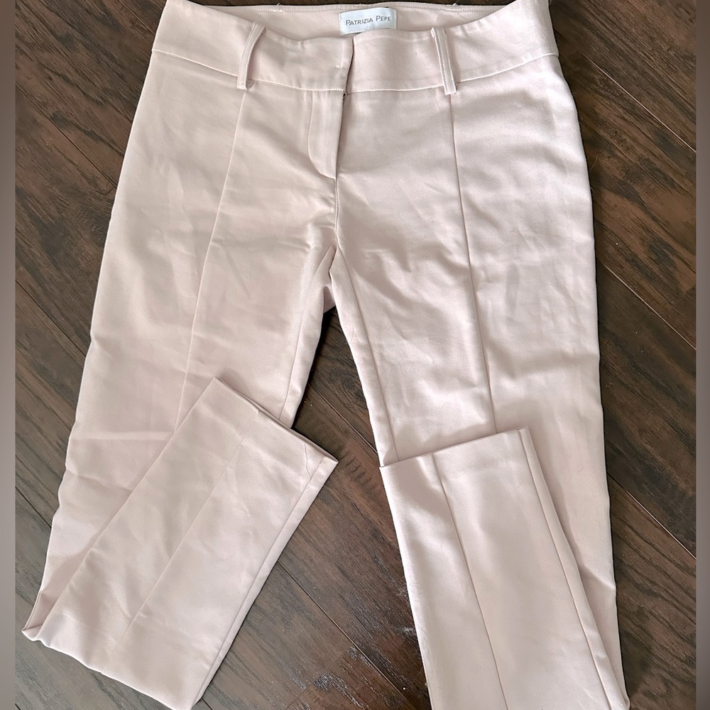 PATRIZIA PEPE Women’s Blush Stretch Trousers Size 42